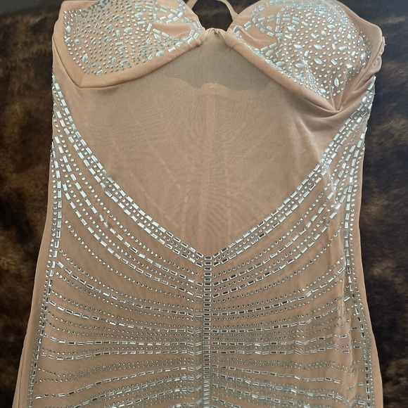 Nude Shimmery Dress - Picture 5 of 5